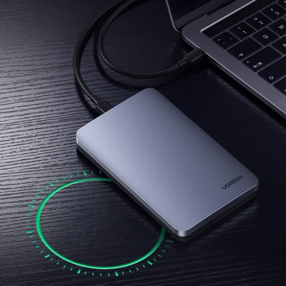 Ugreen CM300, 2.5" SATA 3.0 + cable USB - USB Type C 0.5m kaina ir informacija | Adapteriai, USB šakotuvai | pigu.lt