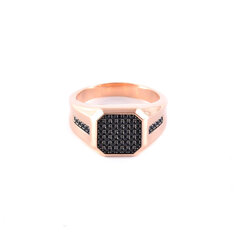 Золотой перстень с кубиком циркония ZGOGYZ1005 цена и информация | Кольца | pigu.lt