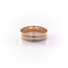 Auksinis vestuvinis žiedas,su rodžio danga ZGQ1027 ZGQ1027 kaina ir informacija | Žiedai | pigu.lt
