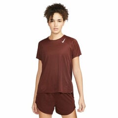 Sportiniai marškinėliai moterims Nike Dri-FIT Race W, rudi kaina ir informacija | Sportinė apranga moterims | pigu.lt