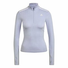 Sportiniai marškinėliai moterims Adidas 3/4 Hyperglam W Levandos, mėlyni kaina ir informacija | Sportinė apranga moterims | pigu.lt