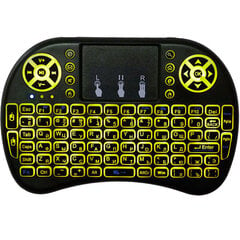 Беспроводная мини-клавиатура со светодиодной RGB-подсветкой цена и информация | Клавиатуры | pigu.lt
