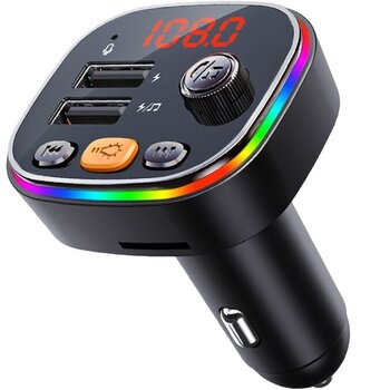 Модулятор FM с зарядкой BT/RGB LED цена и информация | FM-модуляторы | pigu.lt