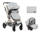 Universalus vežimėlis Kikkaboo 3 in 1 Kaia Light Grey