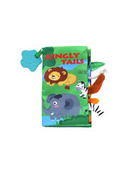 Развивающая книжка с прорезывателем Kikkaboo Jungly tails цена и информация | Игрушки для малышей | pigu.lt