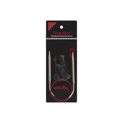 Mezgimo virbalai Chiao Goo Knit Red 60 cm, 3.25 mm kaina ir informacija | Mezgimui | pigu.lt