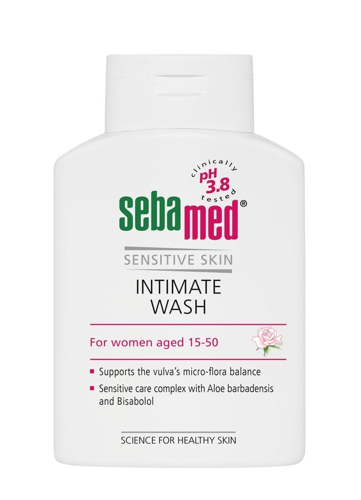 Intymios higienos prausiklis pH 3.8 Sebamed, 200 ml kaina ir informacija | Intymios higienos prausikliai | pigu.lt