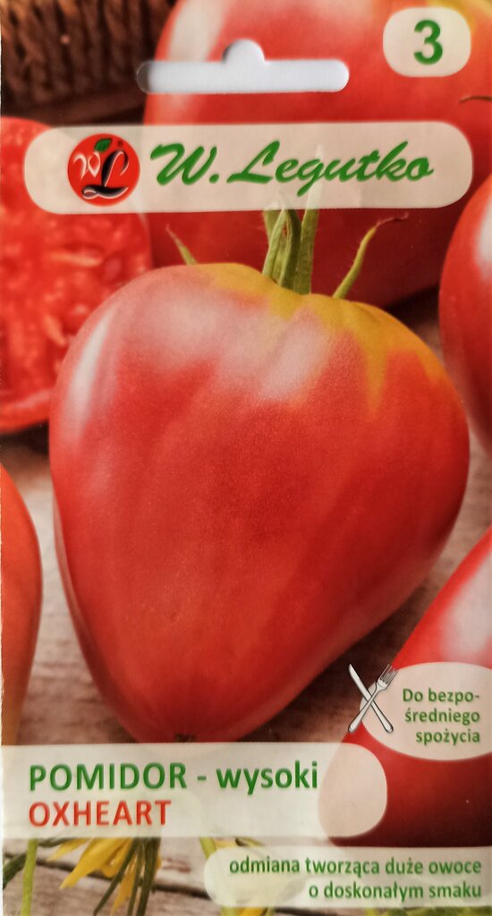 Lauko pomidorai Oxheart (jaučio širdis), 2 vnt kaina ir informacija | Daržovių, uogų sėklos | pigu.lt