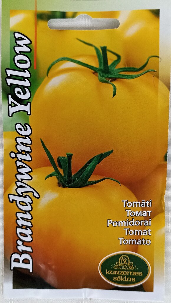 Pomidorai Brandywine Yellow, 2 vnt цена и информация | Daržovių, uogų sėklos | pigu.lt