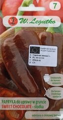 Paprika Sweet Chocolate kaina ir informacija | Daržovių, uogų sėklos | pigu.lt