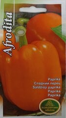 Paprika Afrodita, 2 vnt kaina ir informacija | Daržovių, uogų sėklos | pigu.lt