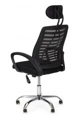 Вращающееся офисное кресло с подголовником, черное цена и информация | Офисные кресла | pigu.lt