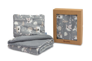 Комплект одеял и подушек Sensillo, серый цена и информация | Детское постельное бельё | pigu.lt