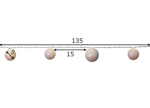 Светлая гирлянда цена и информация | Гирлянды | pigu.lt