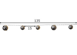 Светодиодная гирлянда 10 LED цена и информация | Гирлянды | pigu.lt