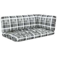 Dvivietė sofa iš palečių su pagalvėlėmis, ruda цена и информация | Садовые стулья, кресла, пуфы | pigu.lt