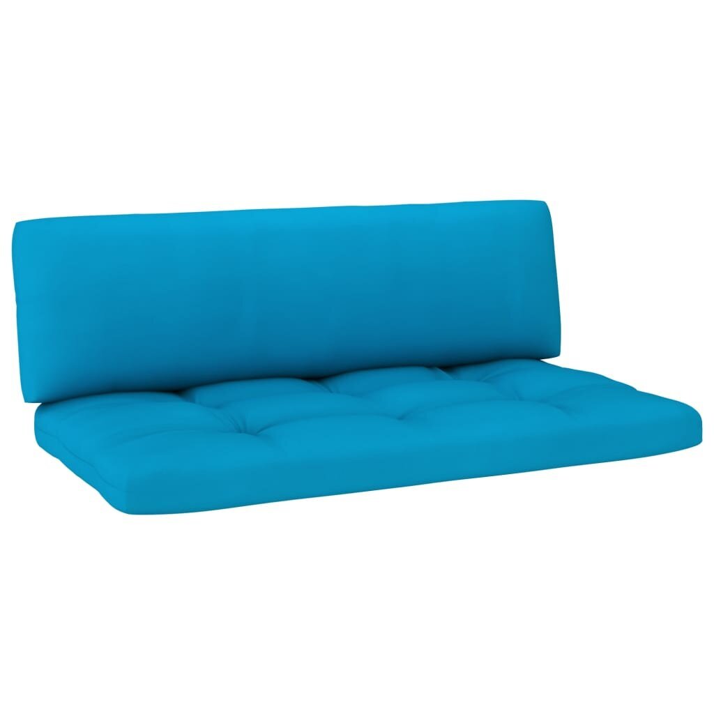 vidaXL Poilsio komplektas iš palečių su pagalvėlėmis, 4 dalių, pušis цена и информация | Lauko baldų komplektai | pigu.lt