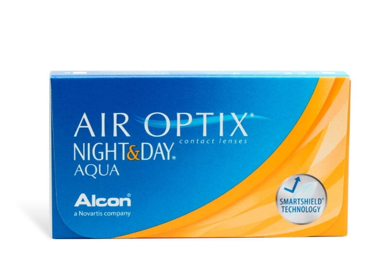 Mėnesiniai kontaktiniai lęšiai Air Optix Night & Day Aqua R8.60 D14.0, 6 lęšiai kaina ir informacija | Kontaktiniai lęšiai | pigu.lt