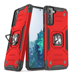 Wozinsky Ring Armor Case skirtas Samsung Galaxy S22, raudonas kaina ir informacija | Telefono dėklai | pigu.lt