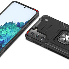 Wozinsky Ring Armor Case skirtas Samsung Galaxy S22 + (S22 Plus), raudonas kaina ir informacija | Telefono dėklai | pigu.lt