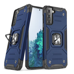 Wozinsky Ring Armor Case skirtas Samsung Galaxy S22 + (S22 Plus), mėlynas kaina ir informacija | Telefono dėklai | pigu.lt