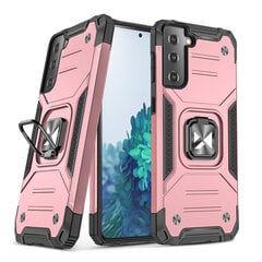 Wozinsky Ring Armor Case skirtas Samsung Galaxy S22 Ultra, rožinis kaina ir informacija | Telefono dėklai | pigu.lt