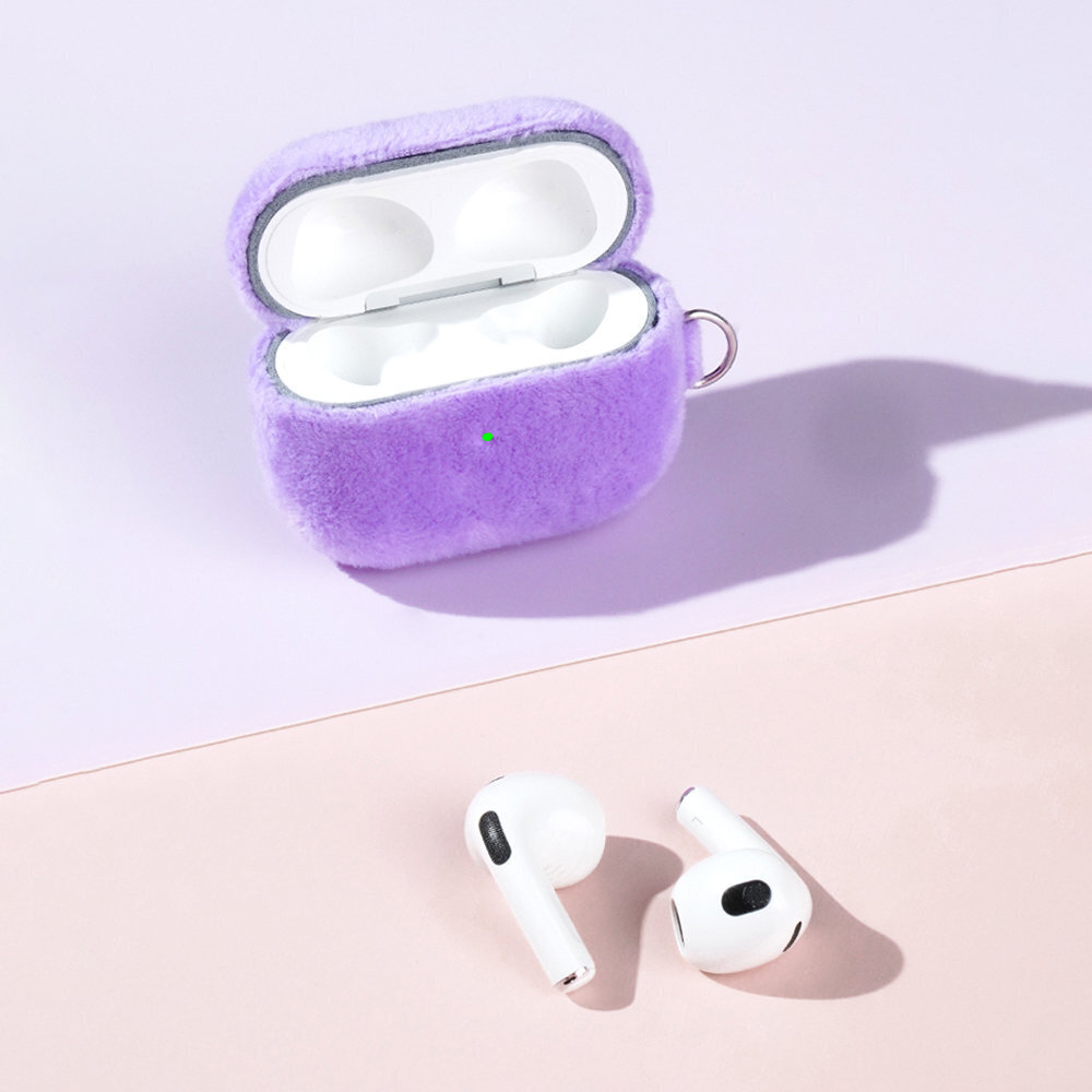 Kingxbar Plush Pods Case AirPods 3 Blue kaina ir informacija | Ausinės | pigu.lt