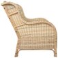 Krėslas su pagalvėle, rudas цена и информация | Lauko kėdės, foteliai, pufai | pigu.lt