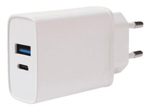 Vivanco charger USB-A/USB-C PD3 20W, white (62401) цена и информация | Зарядные устройства для телефонов | pigu.lt