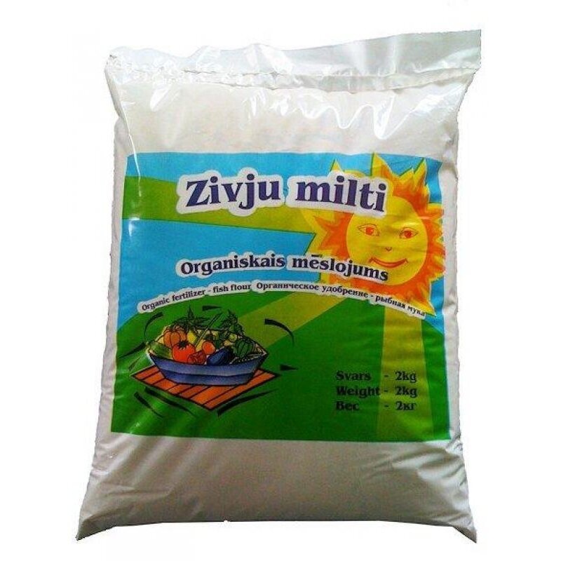 Organinės trąšos Žuvų miltai, 2 kg kaina ir informacija | Birios trąšos | pigu.lt