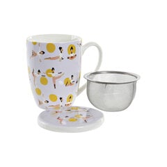 Puodelis su arbatos filtru DKD Home Decor, 380 ml, 2 vnt kaina ir informacija | Taurės, puodeliai, ąsočiai | pigu.lt