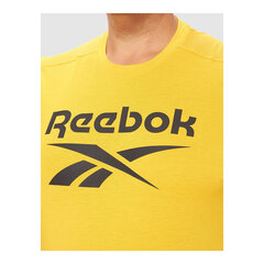 Sportiniai marškinėliai vyrams Reebok Workout Ready Supremium, geltoni kaina ir informacija | Sportinė apranga vyrams | pigu.lt