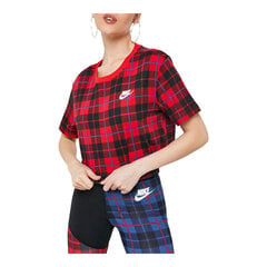 Sportiniai marškinėliai moterims Nike Futura, raudoni kaina ir informacija | Sportinė apranga moterims | pigu.lt