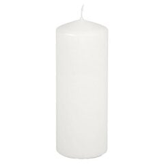 Žvakė, 7x18 cm, dega 55 val., balta цена и информация | Подсвечники, свечи | pigu.lt