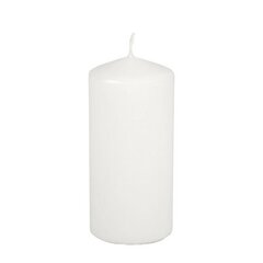 Žvakė, 6x15 cm, balta цена и информация | Подсвечники, свечи | pigu.lt