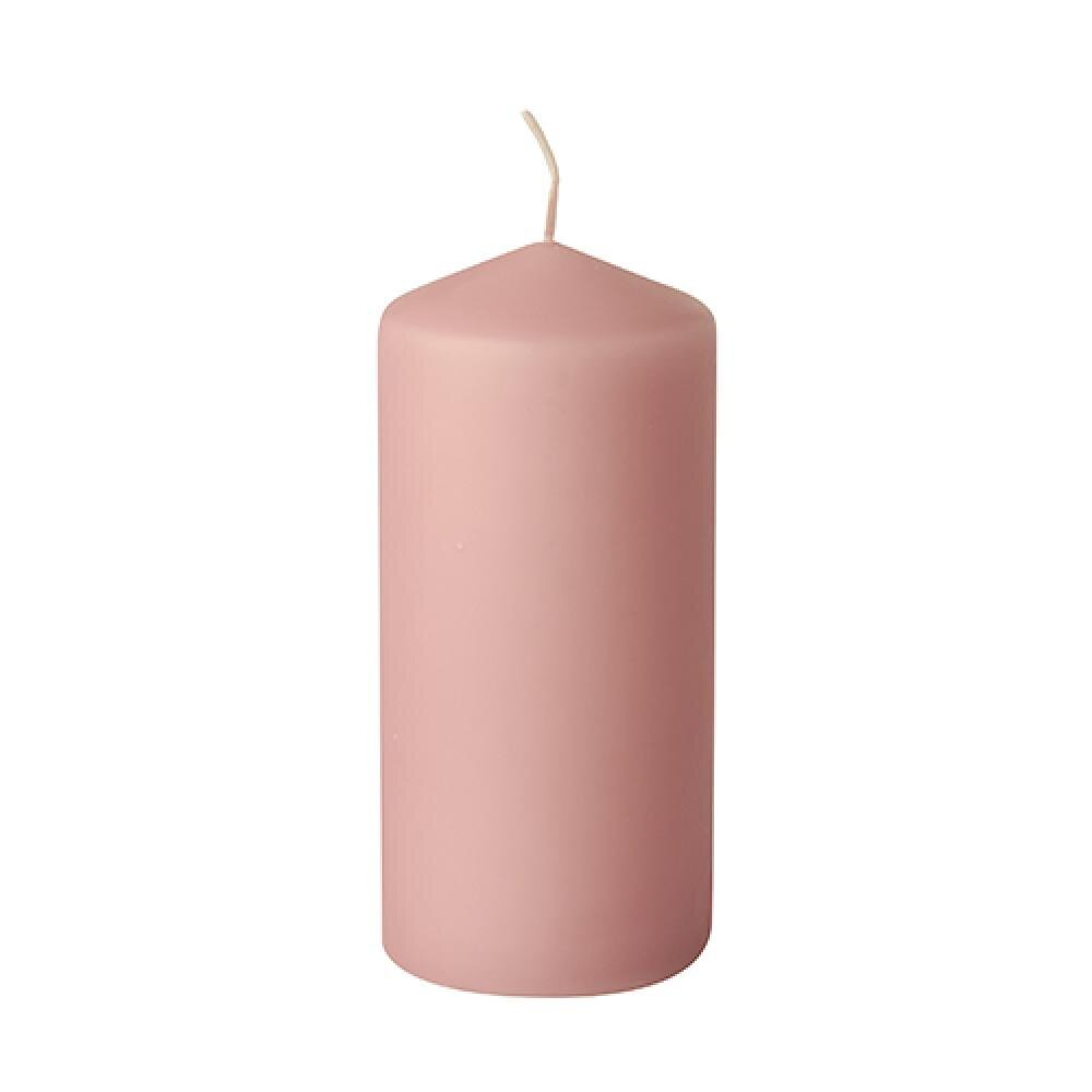Žvakė, 7x10 cm, dega 20 val., šviesiai rožinė цена и информация | Žvakės, Žvakidės | pigu.lt