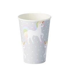 Popieriniai puodeliai Unicorn, 200 ml, 10 vnt., 0,051kg/pak. kaina ir informacija | Vienkartiniai indai šventėms | pigu.lt