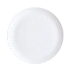 Luminarc plokščia lėkštė, 25 cm, balta kaina ir informacija | Indai, lėkštės, pietų servizai | pigu.lt