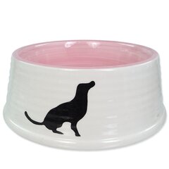 Keramikinis dubenėlis Dog Fantasy, 1 l, rožinis kaina ir informacija | Dubenėliai, dėžės maistui | pigu.lt