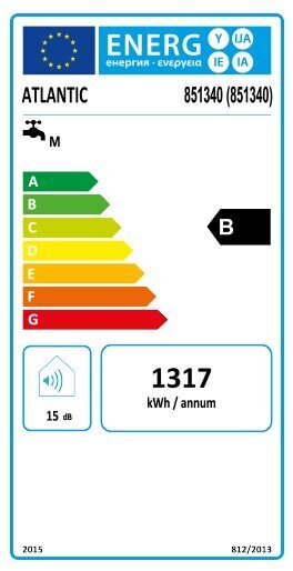 Elektrinis vandens šildytuvas Atlantic STEATITE CUBE-2 WIFI 100 SILVER, vertikalus, 100 L kaina ir informacija | Vandens šildytuvai | pigu.lt