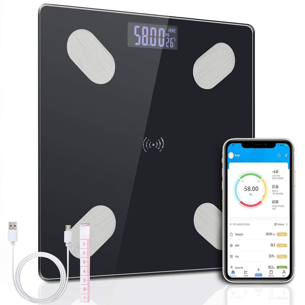 SmartScale 8in1 kaina ir informacija | Svarstyklės (buitinės) | pigu.lt