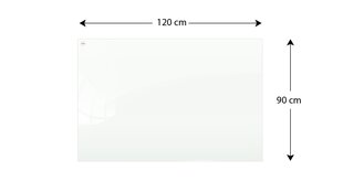 Magnetinė stiklinė lenta Allboards, 120x90 cm цена и информация | Канцелярские товары | pigu.lt