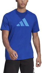 Adidas Футболки Длинные рукaва Для мужчин Fb Hype Ls Tee Blue цена и информация | Футболка мужская | pigu.lt