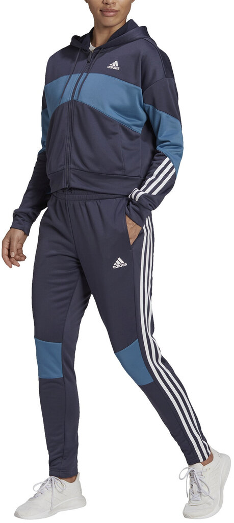 Sportinis kostiumas moterims Adidas, mėlynas kaina | pigu.lt