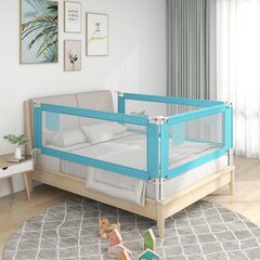 Apsauginis turėklas vaiko lovai, mėlynas, 90x25cm, audinys kaina ir informacija | Saugos varteliai, apsaugos | pigu.lt