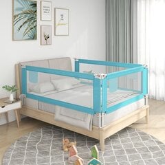 Apsauginis turėklas vaiko lovai, mėlynas, 150x25cm, audinys kaina ir informacija | Saugos varteliai, apsaugos | pigu.lt