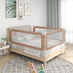 Apsauginis turėklas vaiko lovai, taupe, 90x25cm, audinys kaina ir informacija | Saugos varteliai, apsaugos | pigu.lt