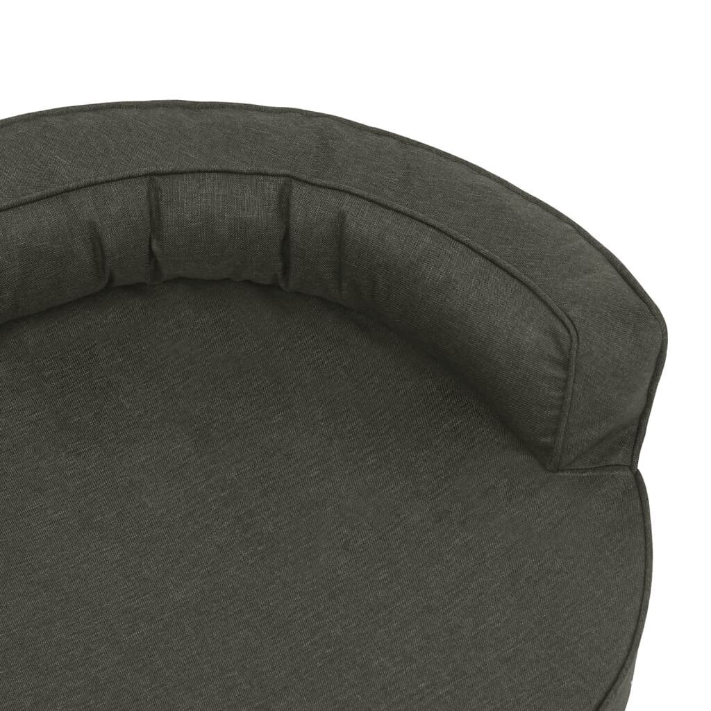 Ergonomiška lova šunims, 75x53cm, lino imitacija, tamsiai pilka цена и информация | Guoliai, pagalvėlės | pigu.lt