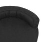 Ergonomiška lova šunims, 75x53cm, lino imitacija, juoda kaina ir informacija | Guoliai, pagalvėlės | pigu.lt
