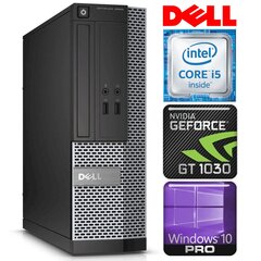 Dell 3020 SFF i5-4590 4GB 480SSD+2TB GT1030 2GB WIN10PRO/W7P kaina ir informacija | Stacionarūs kompiuteriai | pigu.lt